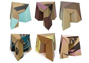 Cardboard furniture design workshop