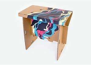 Cardboard furniture design workshop