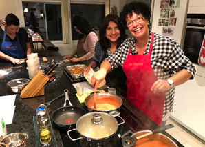 Indian cooking adventure at lake Halwill Lucern