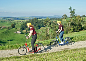Scooter fun in the Emmental