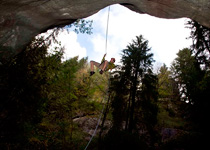 Abseiling in the Choleren gorge