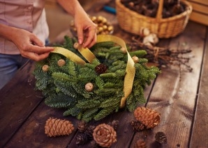 Adventskranz binden