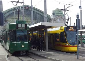 Streetcar rally through Basel