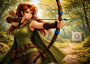 Tir à l'arc en équipe