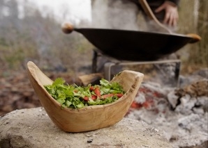Teamkochen am offenen Feuer