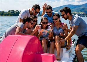 Jeux de plage par équipe à Lausanne