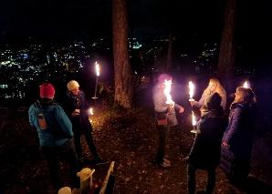 Randonnée guidée aux flambeaux à Berne, le long de l'Aar