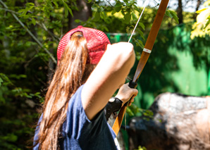 archery and gold panning