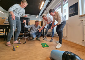 Minigolf im Team - Officegolf