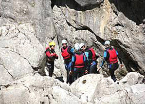 Canyoning in Gruyère
