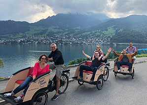 Cargobike tour with electric drive