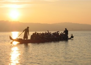 Team event on the dragon boat
