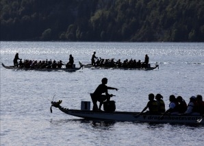 Team event on the dragon boat