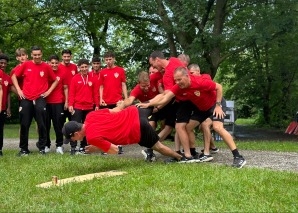 Raft building - teamwork required