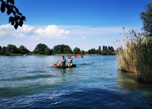 Raft building - teamwork required