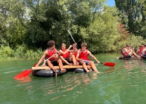 Raft building - teamwork required