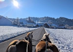 Romantische Fahrt zum Fondueplausch