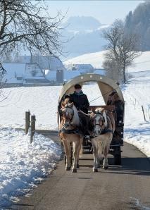 Romantische Fahrt zum Fondueplausch