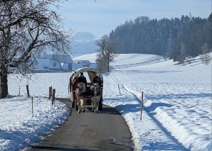 Romantische Fahrt zum Fondueplausch