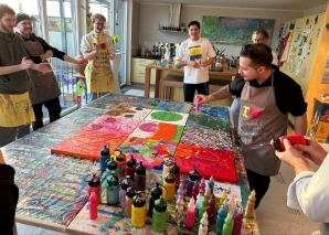 Padel et action painting pour les équipes