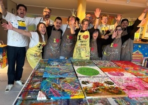Padel et action painting pour les équipes