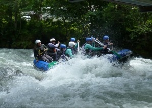 Rafting on the Saane