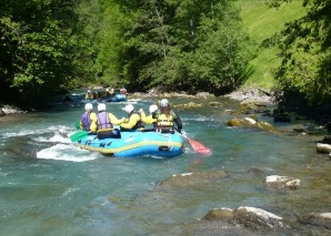 Rafting on the Saane