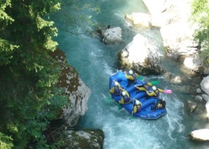 Rafting on the Saane