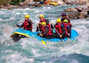 Rafting on the Saane