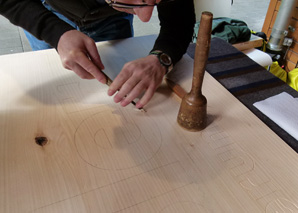 Atelier de gravure sur bois