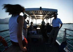 Solar boat tour on Lake Thun