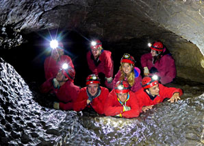 Team building and caving
