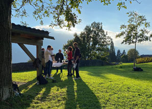 Wein-Teamspiele in Graubünden