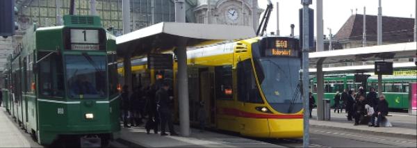 Streetcar rally through Basel