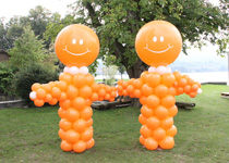 Création de décoration de ballons pour la fête de l'entreprise