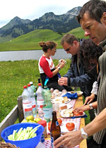 Flossbau am Bergsee