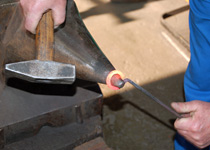 Make your own fondue fork in the forge and then enjoy a fondue