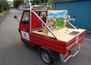 Piaggio Ape comme station de distribution de bière